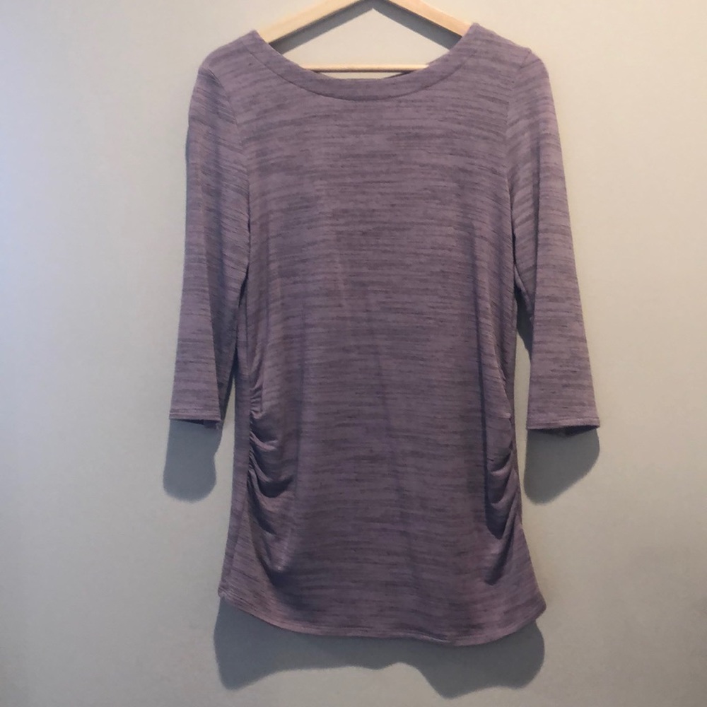 Ink, love, peace maternity top